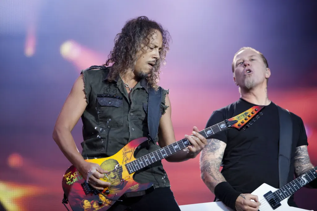 James Hetfield of Metallica performing at Sonisphere 2011